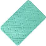 Tapis de bain graphique bleu Lagoon
