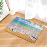 tapis de bain imprimé plage