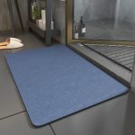 Tapis salle de bain hygiénique bleu
