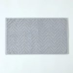 Tapis de bain scandinave gris