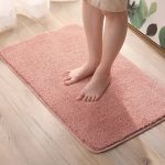 Tapis de bain saumon face antidérapante