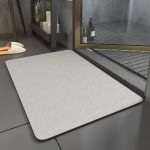 Tapis salle de bain hygiénique blanc