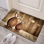 Tapis de bain design lapin
