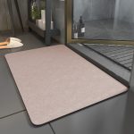 Tapis salle de bain hygiénique rose
