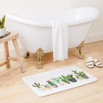 Tapis de bain cactus
