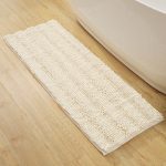Tapis de bain long blanc