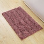 Tapis de bain long rouge