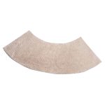 Tapis de bain d'angle beige
